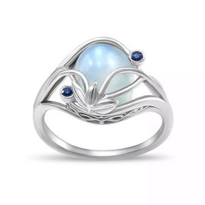Elegant Rings 925 Silver Jewelry Moonstone Ring